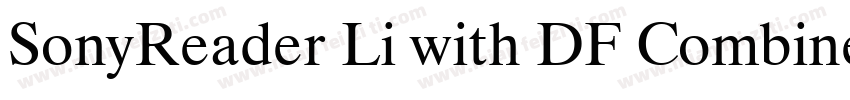 SonyReader Li with DF Combined字体转换